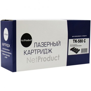 Картридж лазерный Kyocera TK-580C (NetProduct)