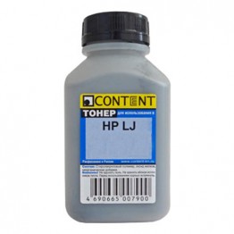 Тонер Content для HP LJ P1505/Pro M201/Pro M225, Тип 4.6, BK, 110 г, банка