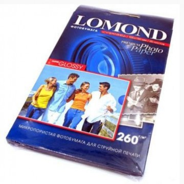 Фотобумага Lomond 10х15см, SuperGlossy, 260г, 1-ст., 500л (1103105)