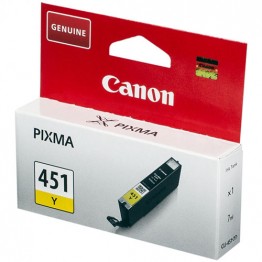 Картридж струйный Canon CLI-451Y, 6526B001