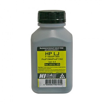 Тонер HP LJ P1005/P1505/ProP1566/ProP1102 (Hi-Black), Тип 4.4, 85 г, банка