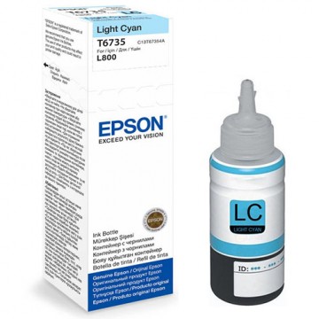 Чернила Epson L800/L1800/L810/L850 (Original), C13T67354A, light cyan, 70ml